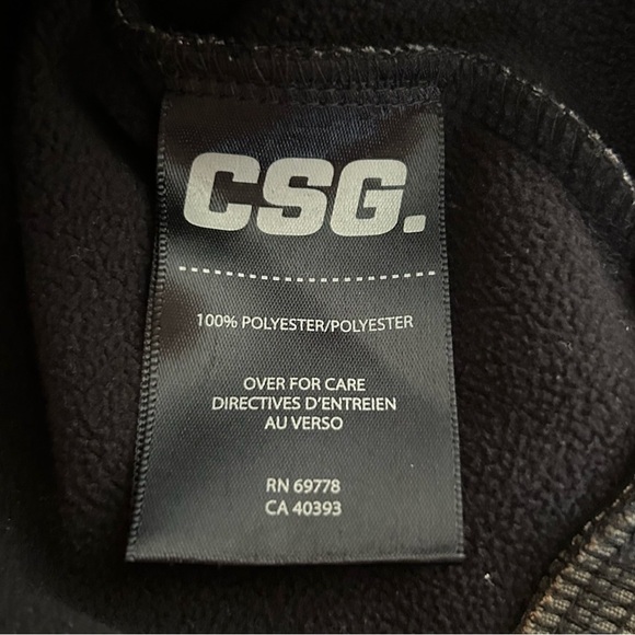 CSG Men’s Fleece Full-zip up Size XL Camo Hoodie - Picture 5 of 6